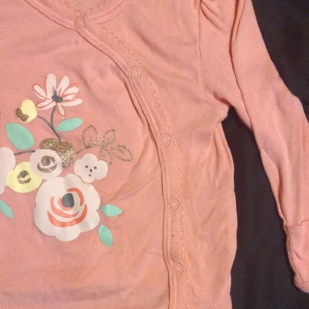 Carter's Pink Long Sleeve Floral Tee​​